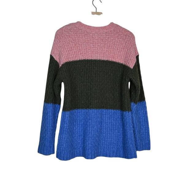 American Eagle Women's XS Colorblock Oversized Sweater Tunic - Picture 2 of 9